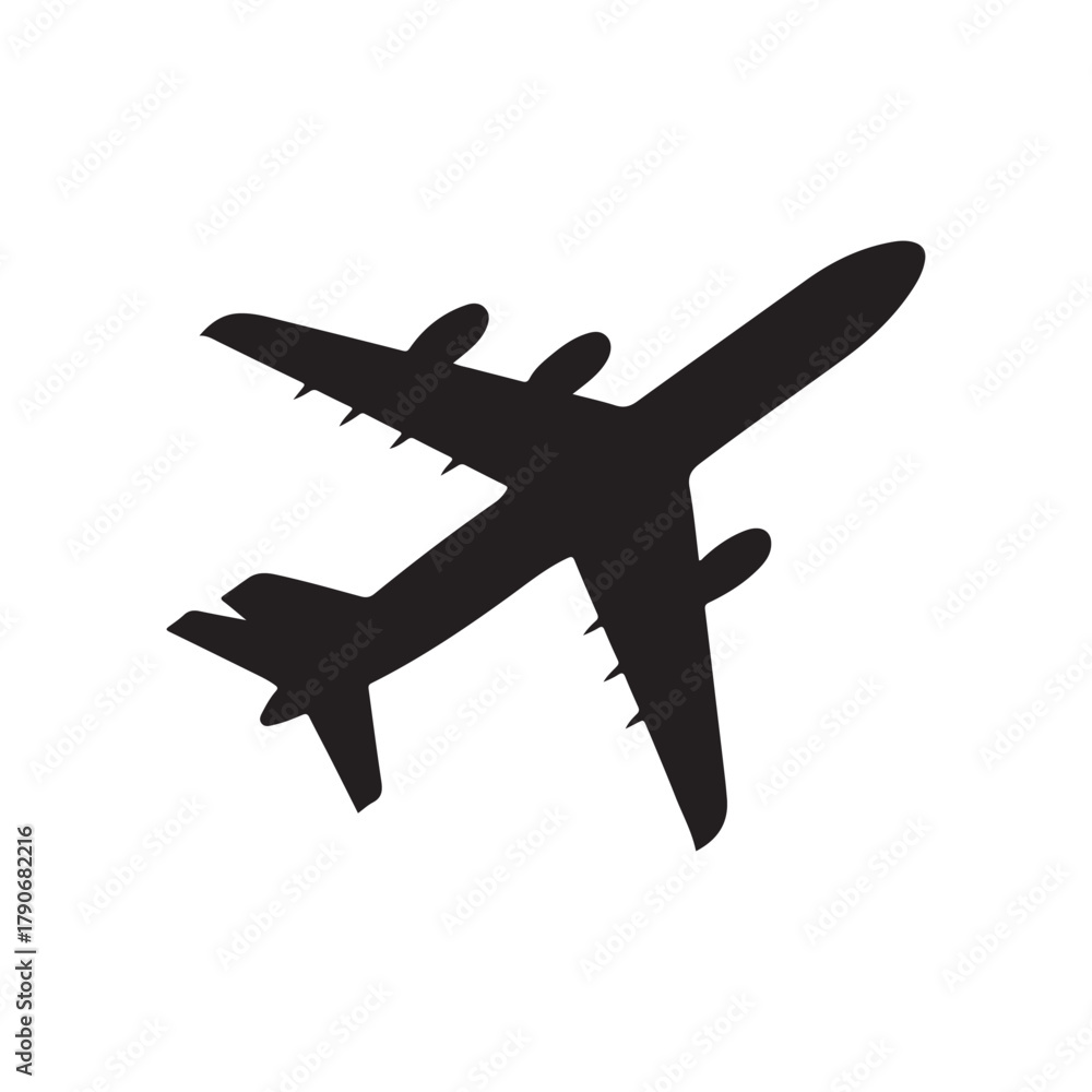 Obraz premium vector illustration of a plane. vector eps 10
