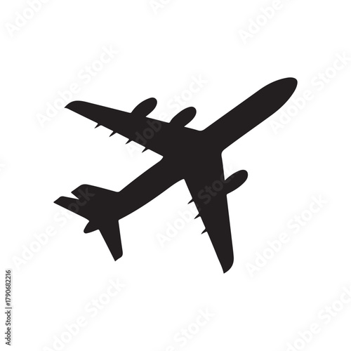 vector illustration of a plane. vector eps 10