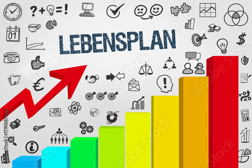 Fototapeta Lebensplan