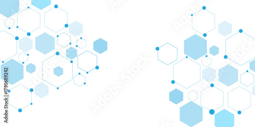 Fototapeta Naklejka Na Ścianę i Meble -  abstract geometric blue texture background. blue hexagon 3D background texture. 3d rendering illustration. Clear pattern abstract background hexagon .Futuristic abstract banner.