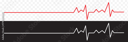 Heart rate graphics. Vector illustration.. Electrocardiogram. Heartbeat Cardiogram Icon Vector Logo Template. illustration of medical electrocardiogram - ECG on chart paper. Vector illustration. EPS10