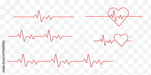 Heart rate graphics. Vector illustration.. Electrocardiogram. Heartbeat Cardiogram Icon Vector Logo Template. illustration of medical electrocardiogram - ECG on chart paper. Vector illustration. EPS10