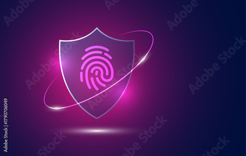 icona, scudo, protezione, difesa, sicurezza, sicuro, protetto, biometrica, riconoscimento biometrico