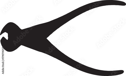 vector,silhouette of a  pilers