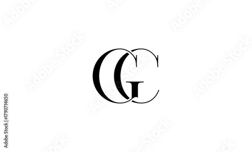 GC initial letters, monogram logo