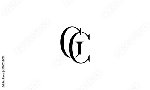GC initial letters, monogram logo