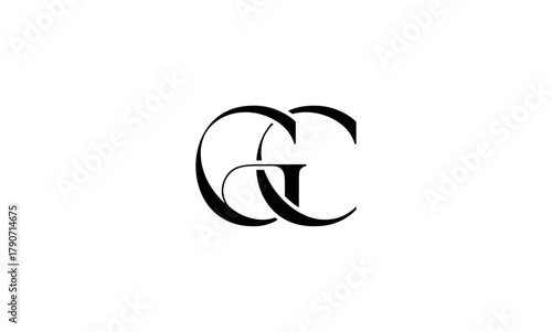 GC initial letters, monogram logo