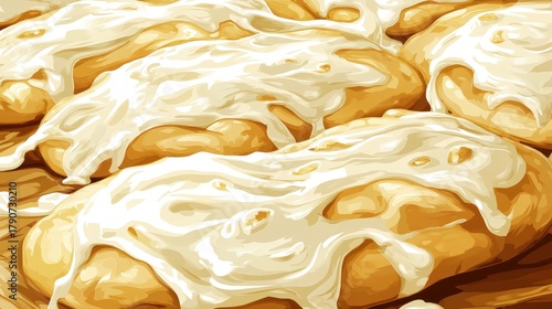 Close Up View of Greek Gyros with Tzatziki Sauce