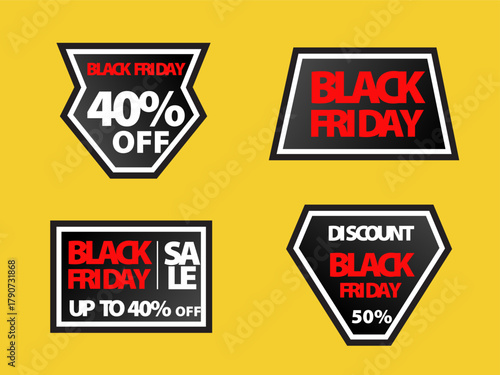 Vector set of sale label icons and badges for business design with best price offer tags