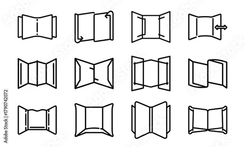 Creative Education and Art Icons Collection – Line Art Set Featuring Music, Theatre, Science, Painting, and Learning Tools for Schools and Online Education Design