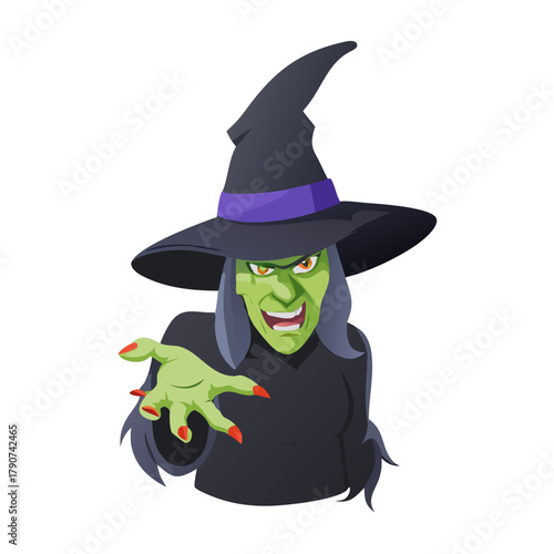 Dark Enchantress with Sinister Charm – Vector Illustration