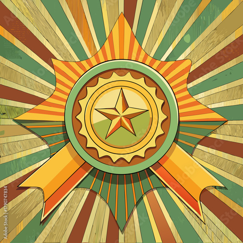 abstract background with star