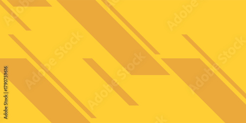 Bright Yellow Dynamic Geometric Background. Modern trendy design in Vector Illustration