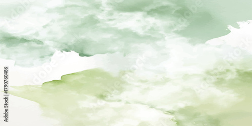 Abstract fresh and shiny winter sky. Abstract Blue sky with white clouds in sunny weather. sunny sky blue light watercolor aquarelle painting.vector illustration. Design for your date, postcard.