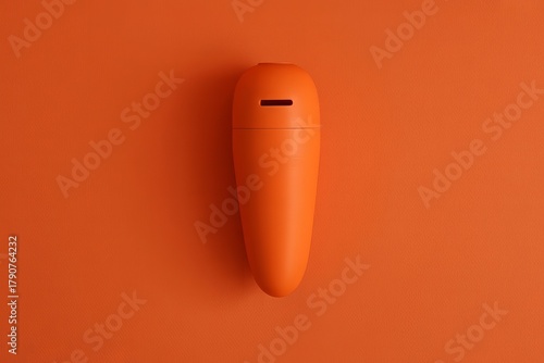 Orange carrot on orange background
