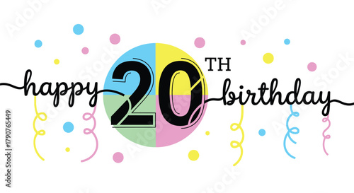 Happy th birthday party supplies and decorations for celebration