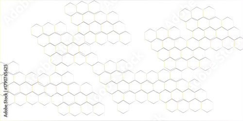 modern minimalistic abstract white background with hexagon patterns, modern geometric white background.3D Futuristic honeycomb mosaic white background and White surface with hexagonal shapes.