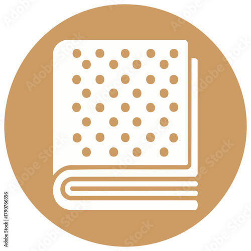 Patterned Textile Folded Stylishly Beige Circle Background Fashionable Fabric Design Minimalist Cotton Clothes