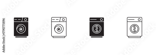 load, icon, top, washing, machine, front, logo, design, water, technology, isolated, vintage, art, house, illustration, home, label, room, line, graphic, sign, bubble, laundry, clothing, service, appl