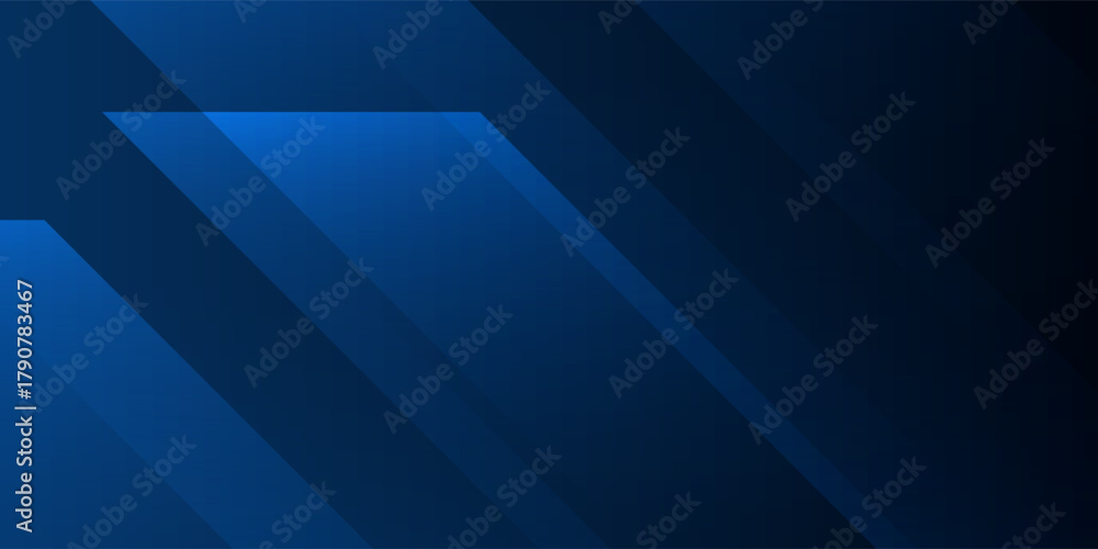 Fototapeta premium Abstract dark blue geometric background. Dynamic shapes composition. modern creative trendy design