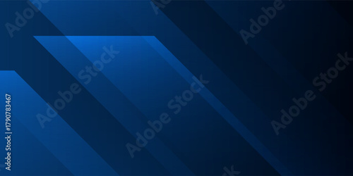 Abstract dark blue geometric background. Dynamic shapes composition.  modern creative trendy design