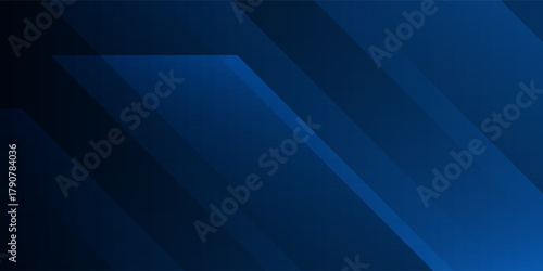 Abstract dark blue geometric background. Dynamic shapes composition.  Modern trendy design in Vector Illustration