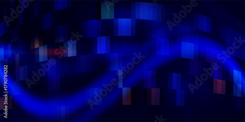 Cyber Big Data Flow Particles Bokeh. Digital Neural Network. Concept of AI Artificial Intelligence Technology Machine Deep Learning. Digital Communication. Science Technology Presentation Vector.