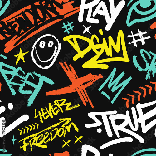 Creative marker grunge texture