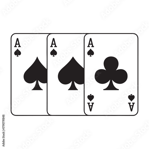 Winning Card Game Hand Icon