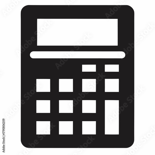 calculator isolated on white