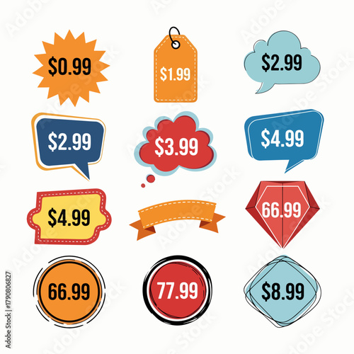 Bold Discount Icons Emphasizing Competitive Pricing