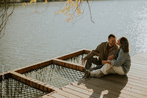 Couple sharing joyful momen...