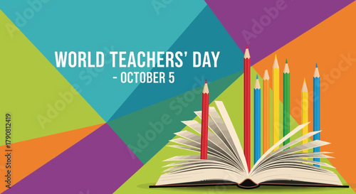 World Teachers Day Celebration on October 5th with Book and Pencils.