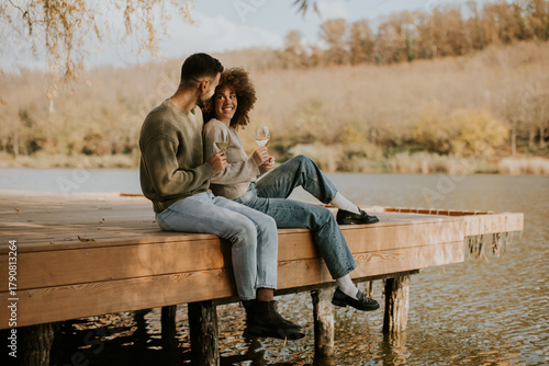 Celebrating love by the lak...