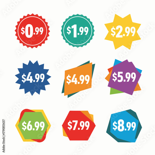 set of discount labels