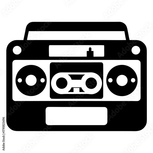 classic tape recorder vector