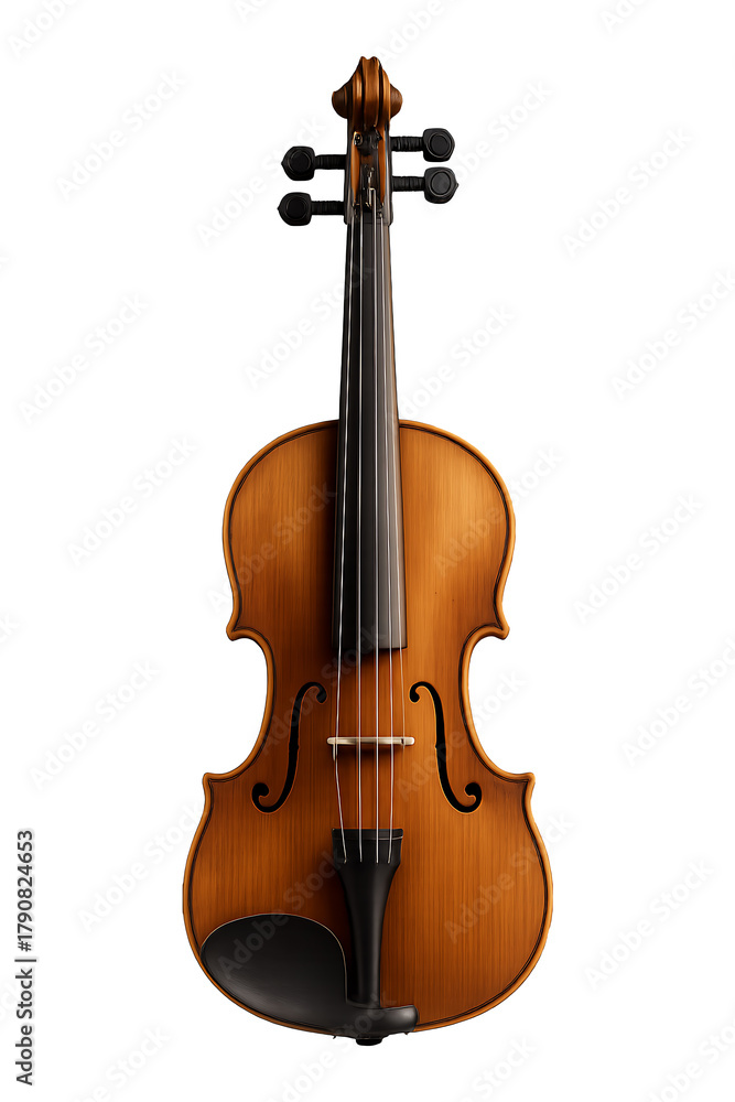 Fototapeta premium Violin isolated on transparent background