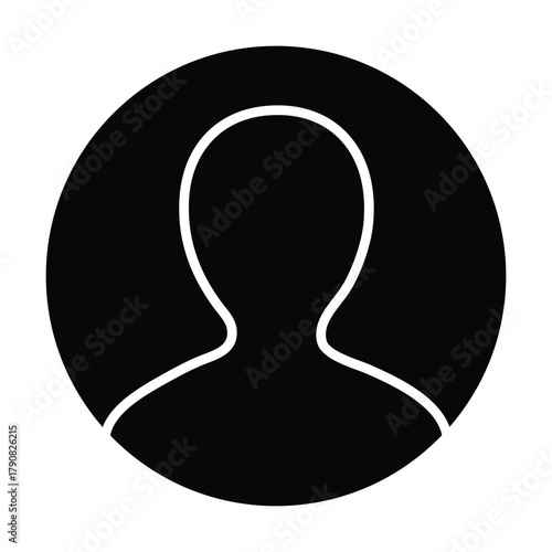 Avatar minimalist ux ui icon