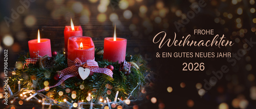 Christmas greeting card wit...