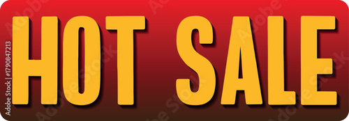 Hot Sale Vector Illustration. Modern Flat Design Discount Banner. Big Sale Vector Poster. Shopping Promotion Graphic Template. Hot Sale Abstract Vector Background – Marketing and Advertising Concept