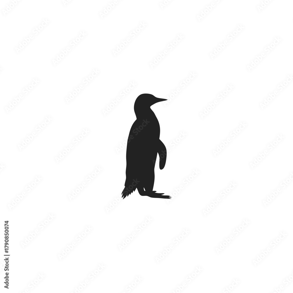 Obraz premium Penguin Silhouette Vector Style