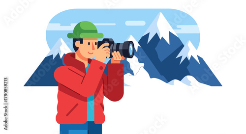 A Photographer Captures Majestic Snow-Capped Mountain Views From A Remote Vantage Point