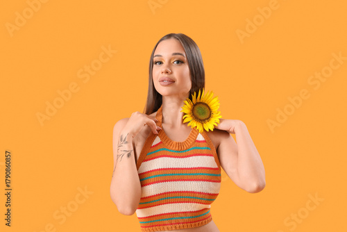 Young woman with beautiful ...