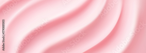 Creamy pink waves with glossy frosting drips and melting sugary glaze.