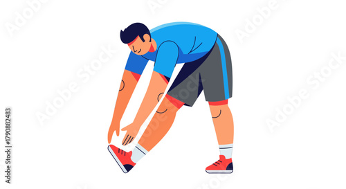 Athlete Engaging in Dynamic Stretching Routine Against a Black Background for Flexibility