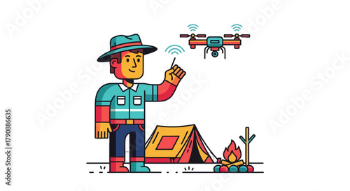 Camping Drone Operation: Technological Adventure and Recreational Pursuit