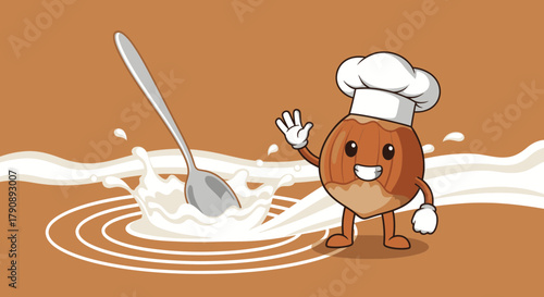 Chef Hazelnut Delights in Whimsical Dairy Dream, Creating Delicious Flavors Everyday