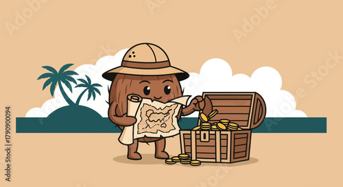 Coconut Explorer Finds Treasure on an Island, Delighted To Discover Wealth