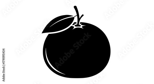 Fresh sweet ripe green pear isolated on white background with a leaf, a single healthy organic fruit object illustration