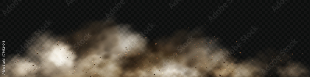Fototapeta premium Dune explosion with textured wind and drifting sand particles.